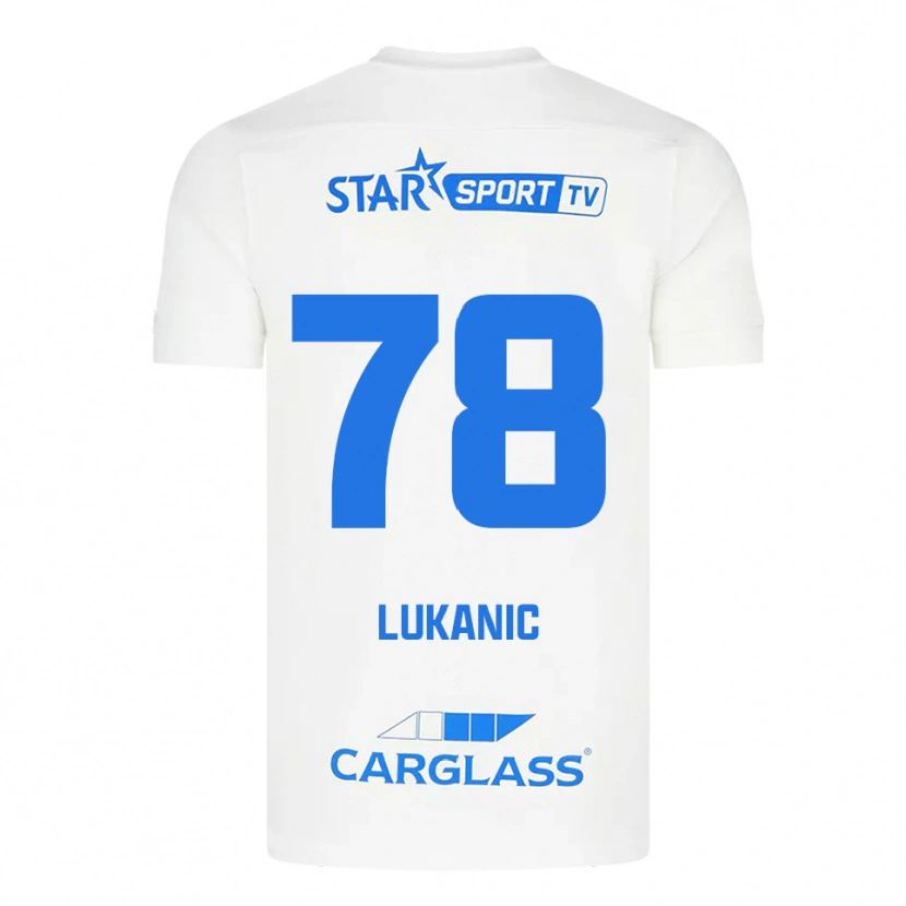 Danxen Damen Luka Lukanic #78 Weiß Blau Auswärtstrikot Trikot 2025/26 T-Shirt Österreich