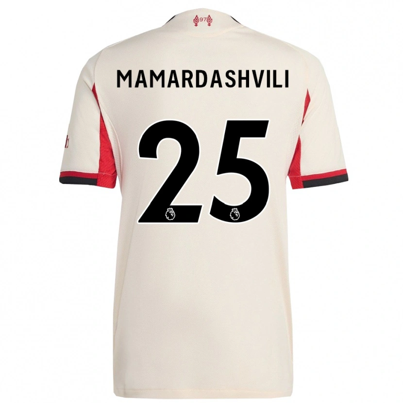 Danxen Damen Giorgi Mamardashvili #25 Weiß Schwarz Auswärtstrikot Trikot 2025/26 T-Shirt Österreich