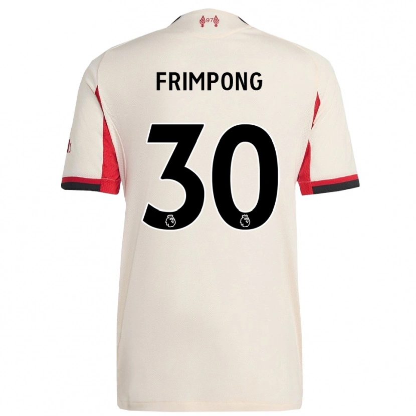 Danxen Damen Jeremie Frimpong #30 Weiß Schwarz Auswärtstrikot Trikot 2025/26 T-Shirt Österreich
