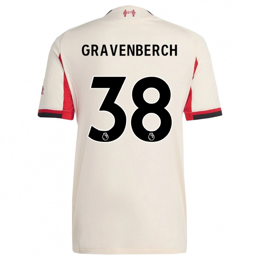 Danxen Damen Ryan Gravenberch #38 Weiß Schwarz Auswärtstrikot Trikot 2025/26 T-Shirt Österreich