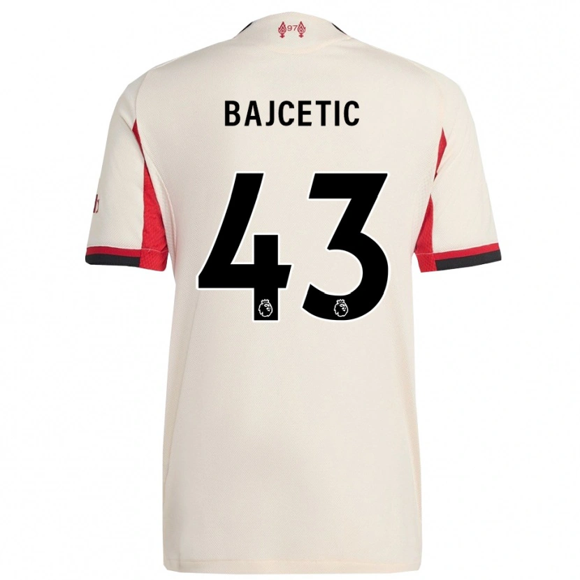 Danxen Damen Stefan Bajcetic #43 Weiß Schwarz Auswärtstrikot Trikot 2025/26 T-Shirt Österreich