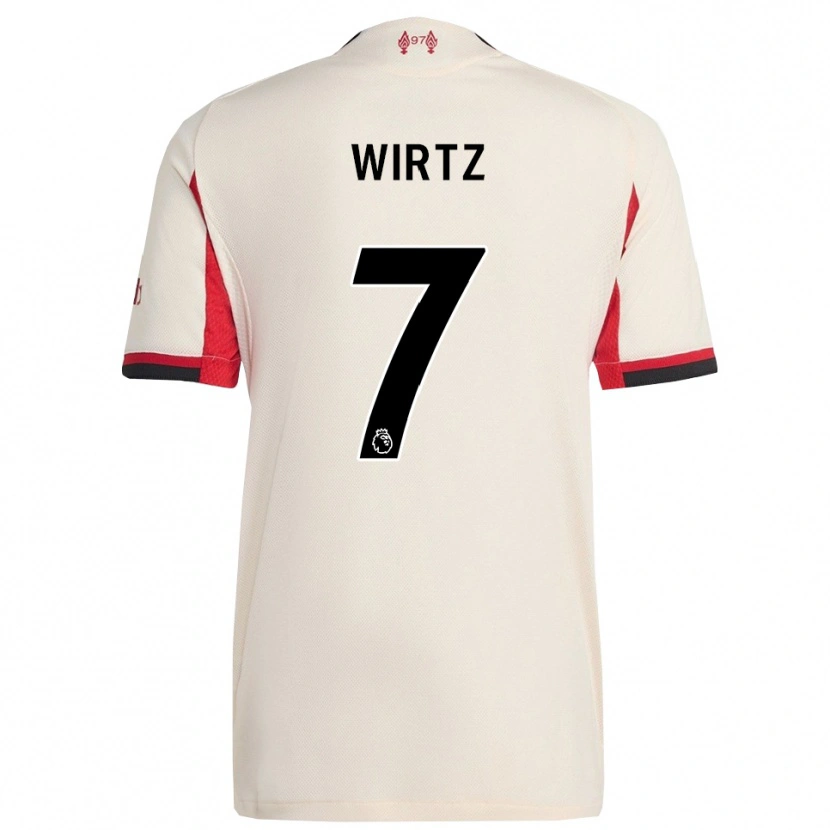 Danxen Damen Florian Wirtz #7 Weiß Schwarz Auswärtstrikot Trikot 2025/26 T-Shirt Österreich