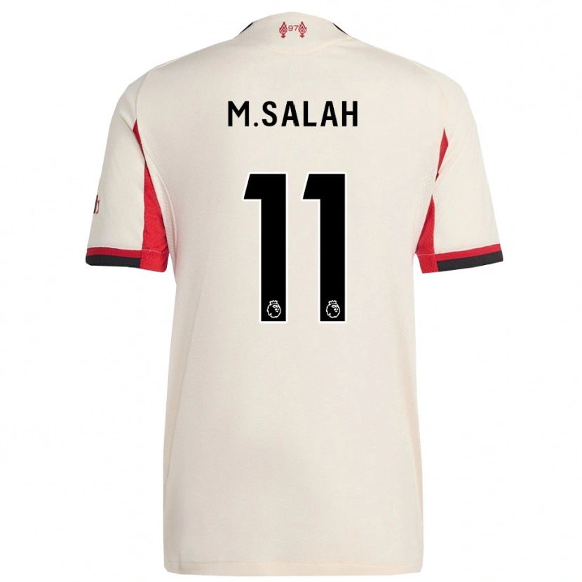 Danxen Damen Mohamed Salah #11 Weiß Schwarz Auswärtstrikot Trikot 2025/26 T-Shirt Österreich