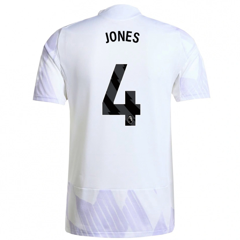Danxen Damen Phil Jones #4 Weiß Lila Lila Auswärtstrikot Trikot 2025/26 T-Shirt Österreich