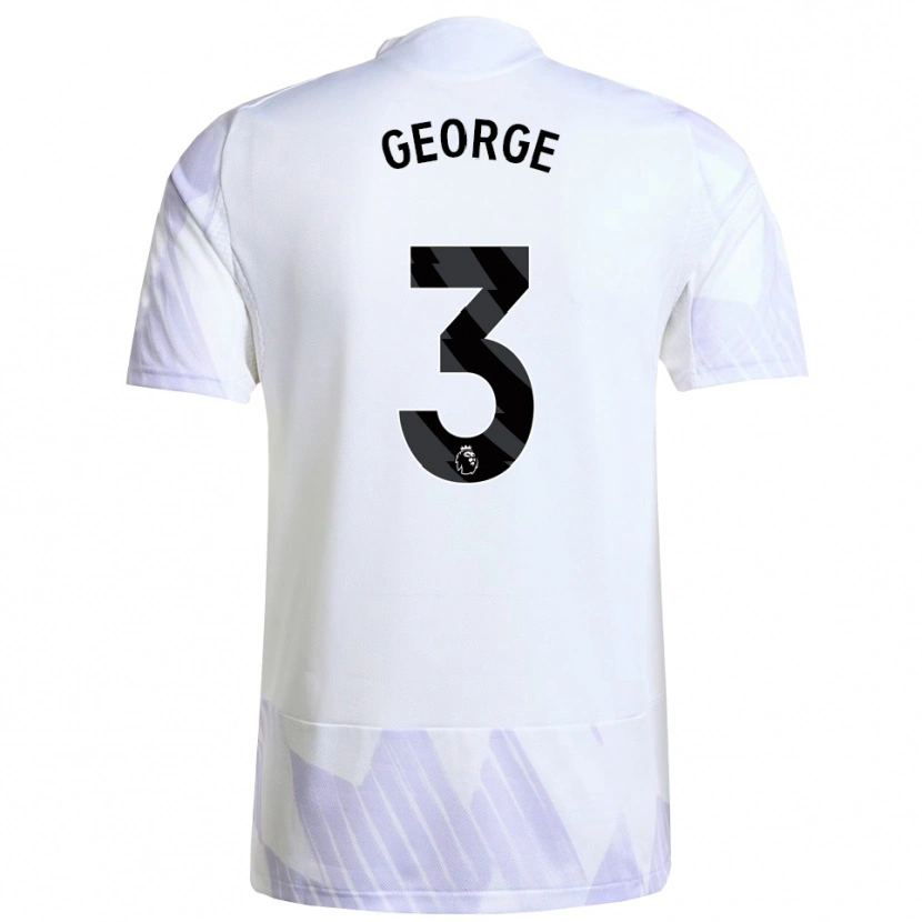 Danxen Damen Gabby George #3 Weiß Lila Lila Auswärtstrikot Trikot 2025/26 T-Shirt Österreich