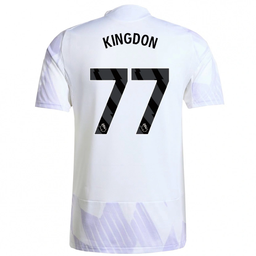 Danxen Damen Jack Kingdon #77 Weiß Lila Lila Auswärtstrikot Trikot 2025/26 T-Shirt Österreich