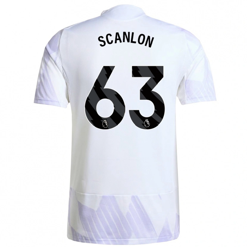 Danxen Damen James Scanlon #63 Weiß Lila Lila Auswärtstrikot Trikot 2025/26 T-Shirt Österreich