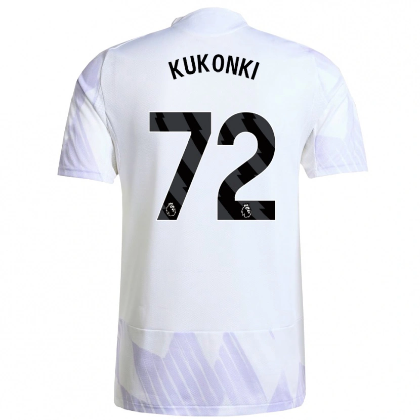 Danxen Damen Godwill Kukonki #72 Weiß Lila Lila Auswärtstrikot Trikot 2025/26 T-Shirt Österreich