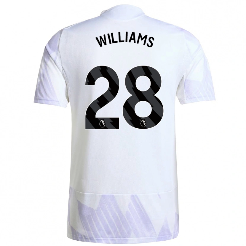 Danxen Damen Rachel Williams #28 Weiß Lila Lila Auswärtstrikot Trikot 2025/26 T-Shirt Österreich