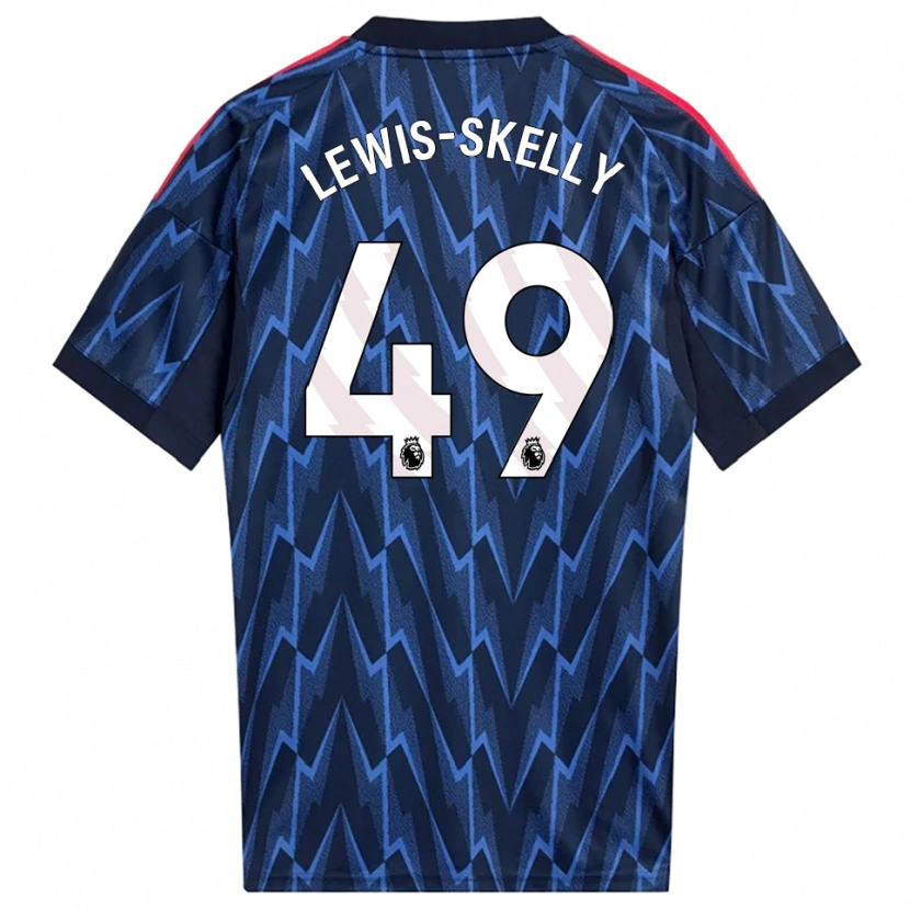 Danxen Damen Myles Lewis-Skelly #49 Marine Rot Auswärtstrikot Trikot 2025/26 T-Shirt Österreich