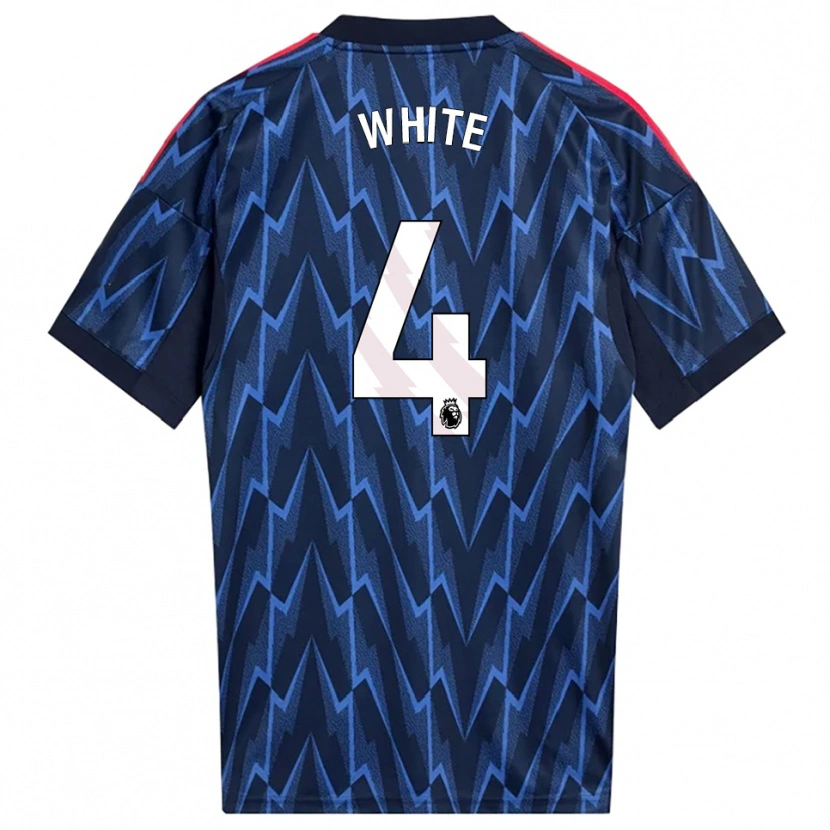 Danxen Damen Ben White #4 Marine Rot Auswärtstrikot Trikot 2025/26 T-Shirt Österreich