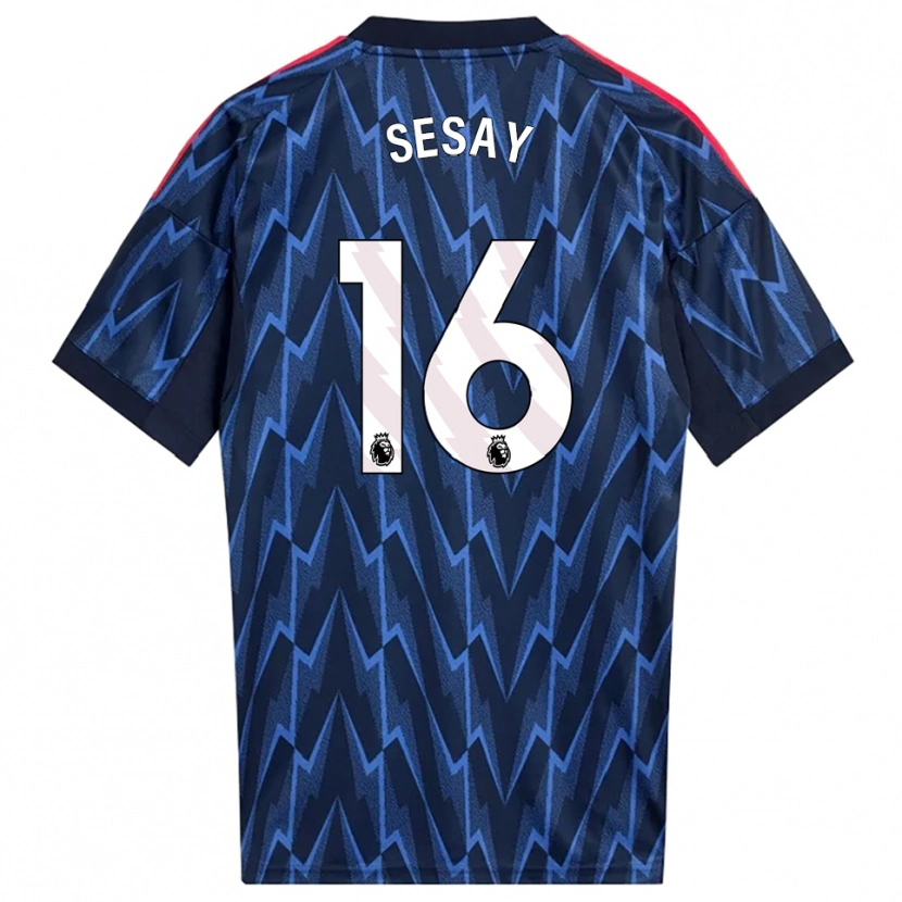 Danxen Damen Joshua Sesay #16 Marine Rot Auswärtstrikot Trikot 2025/26 T-Shirt Österreich
