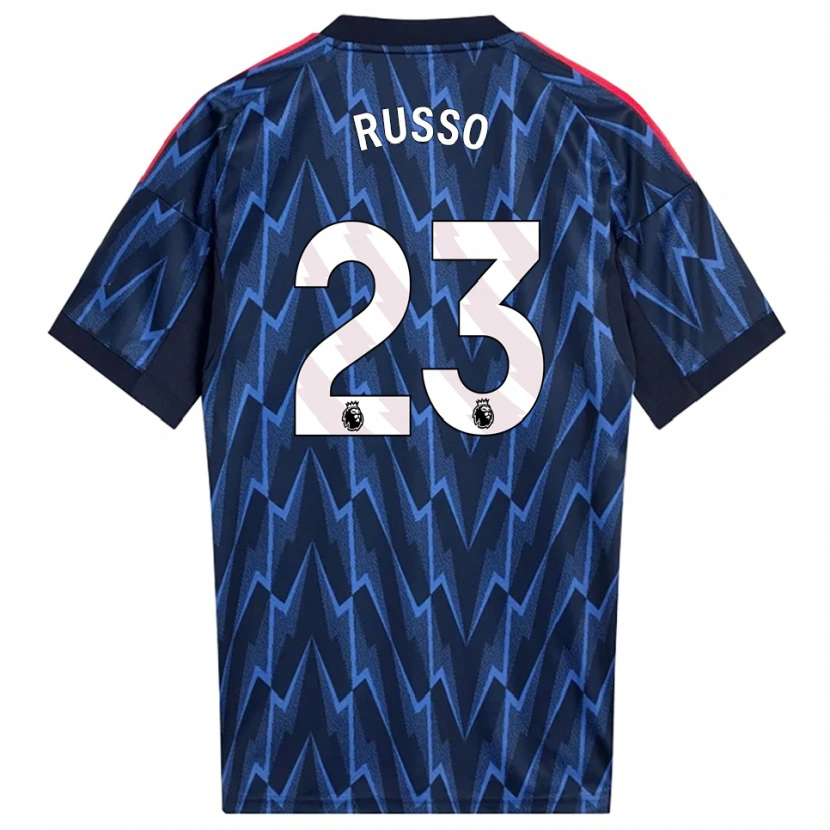 Danxen Damen Alessia Russo #23 Marine Rot Auswärtstrikot Trikot 2025/26 T-Shirt Österreich