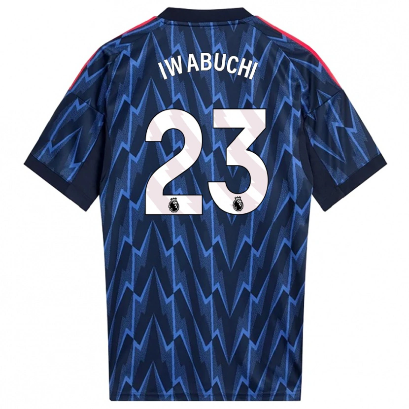 Danxen Damen Mana Iwabuchi #23 Marine Rot Auswärtstrikot Trikot 2025/26 T-Shirt Österreich