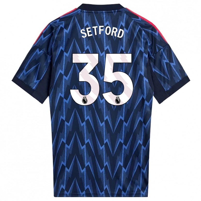 Danxen Damen Tommy Setford #35 Marine Rot Auswärtstrikot Trikot 2025/26 T-Shirt Österreich