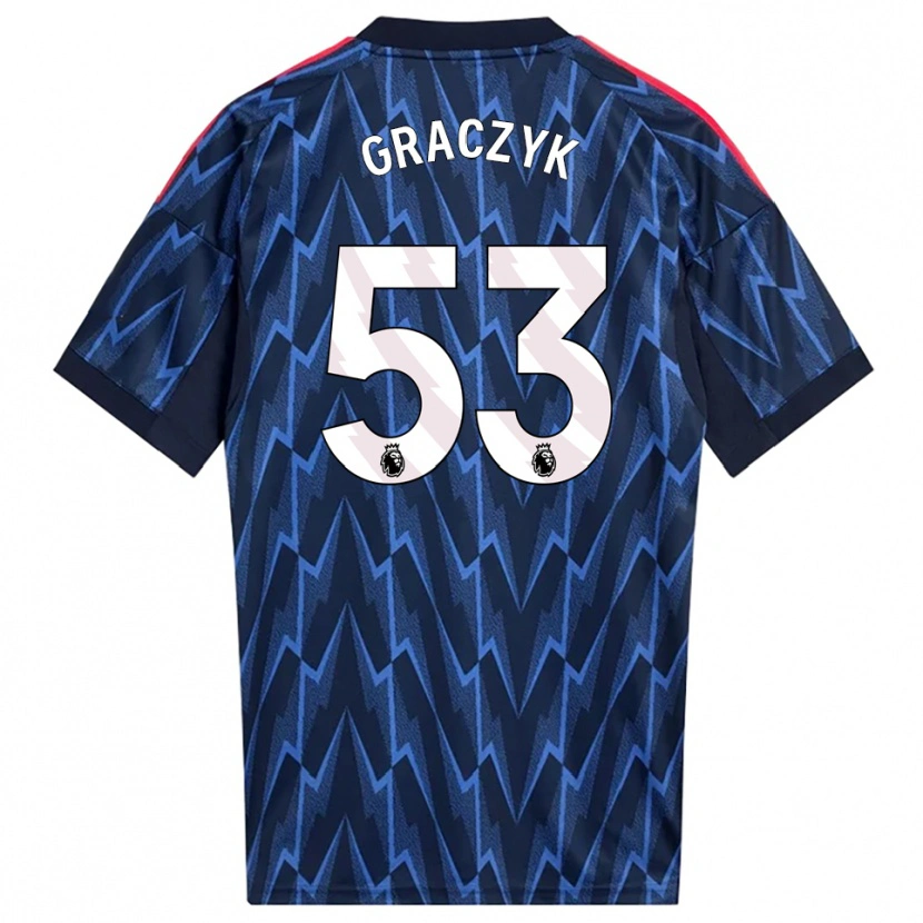 Danxen Damen Hubert Graczyk #53 Marine Rot Auswärtstrikot Trikot 2025/26 T-Shirt Österreich