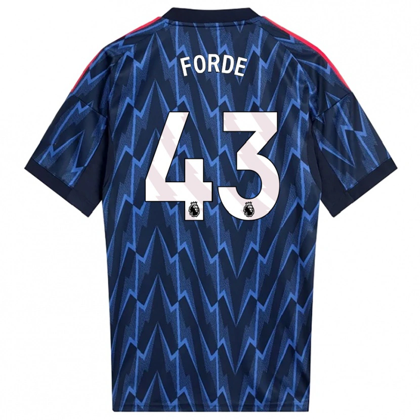 Danxen Damen Romari Forde #43 Marine Rot Auswärtstrikot Trikot 2025/26 T-Shirt Österreich