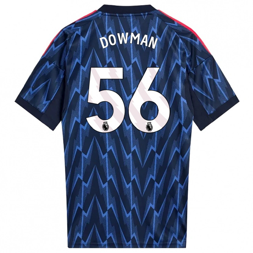 Danxen Damen Max Dowman #56 Marine Rot Auswärtstrikot Trikot 2025/26 T-Shirt Österreich