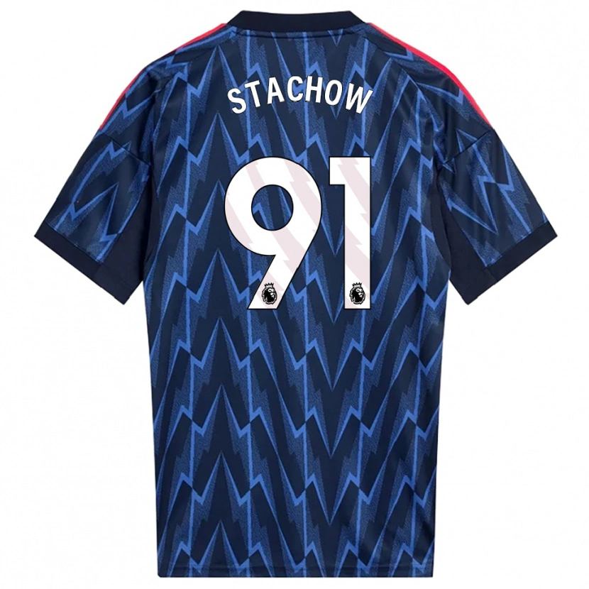 Danxen Damen Patrick Stachow #91 Marine Rot Auswärtstrikot Trikot 2025/26 T-Shirt Österreich