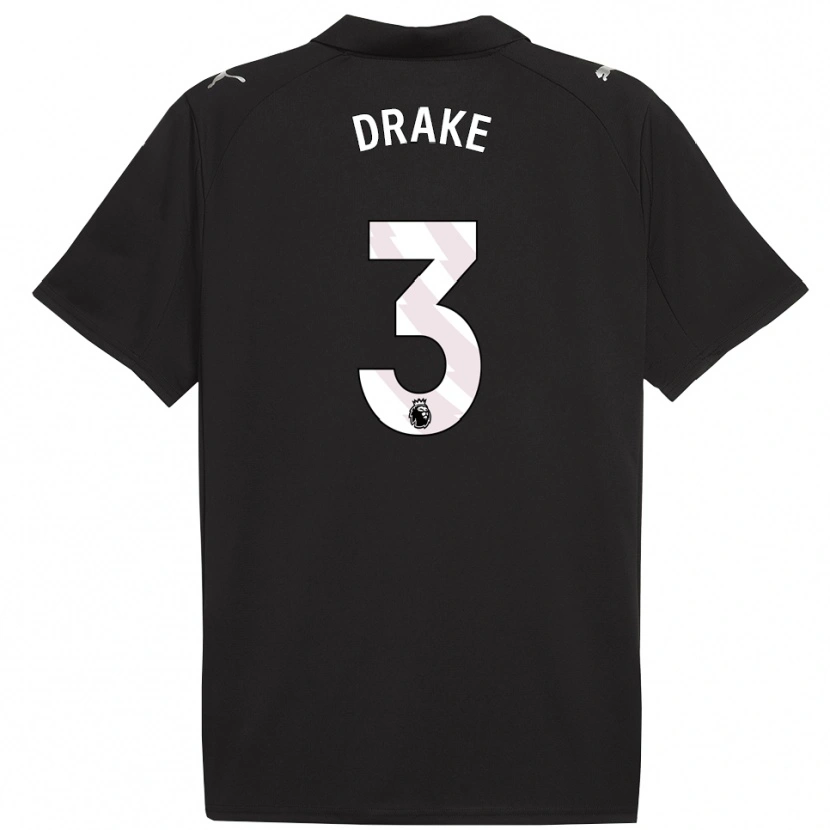 Danxen Damen Leke Drake #3 Schwarz Weiß Auswärtstrikot Trikot 2025/26 T-Shirt Österreich