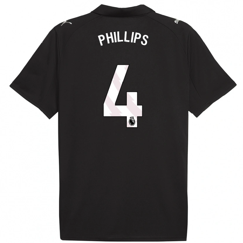 Danxen Damen Kalvin Phillips #4 Schwarz Weiß Auswärtstrikot Trikot 2025/26 T-Shirt Österreich