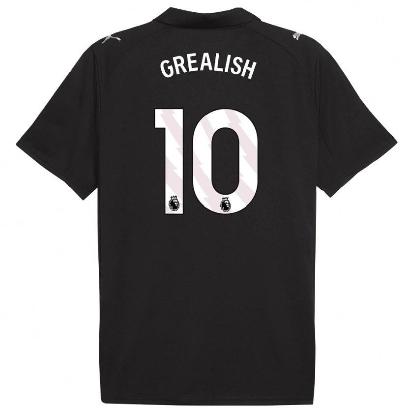 Danxen Damen Jack Grealish #10 Schwarz Weiß Auswärtstrikot Trikot 2025/26 T-Shirt Österreich
