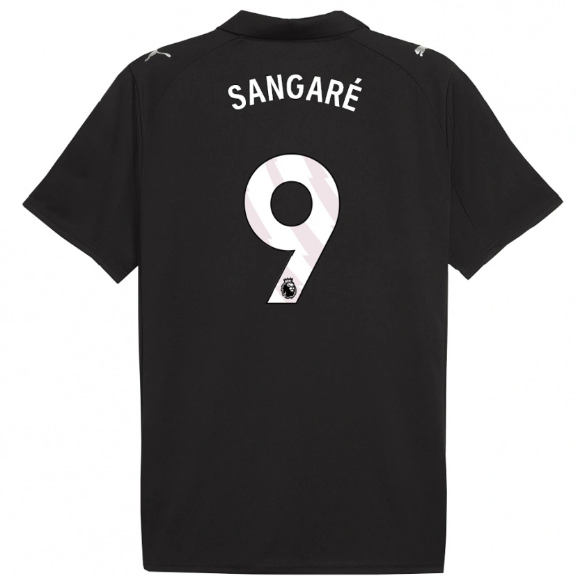 Danxen Damen Mahamadou Sangaré #9 Schwarz Weiß Auswärtstrikot Trikot 2025/26 T-Shirt Österreich