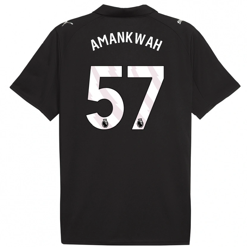 Danxen Damen Yeboah Amankwah #57 Schwarz Weiß Auswärtstrikot Trikot 2025/26 T-Shirt Österreich