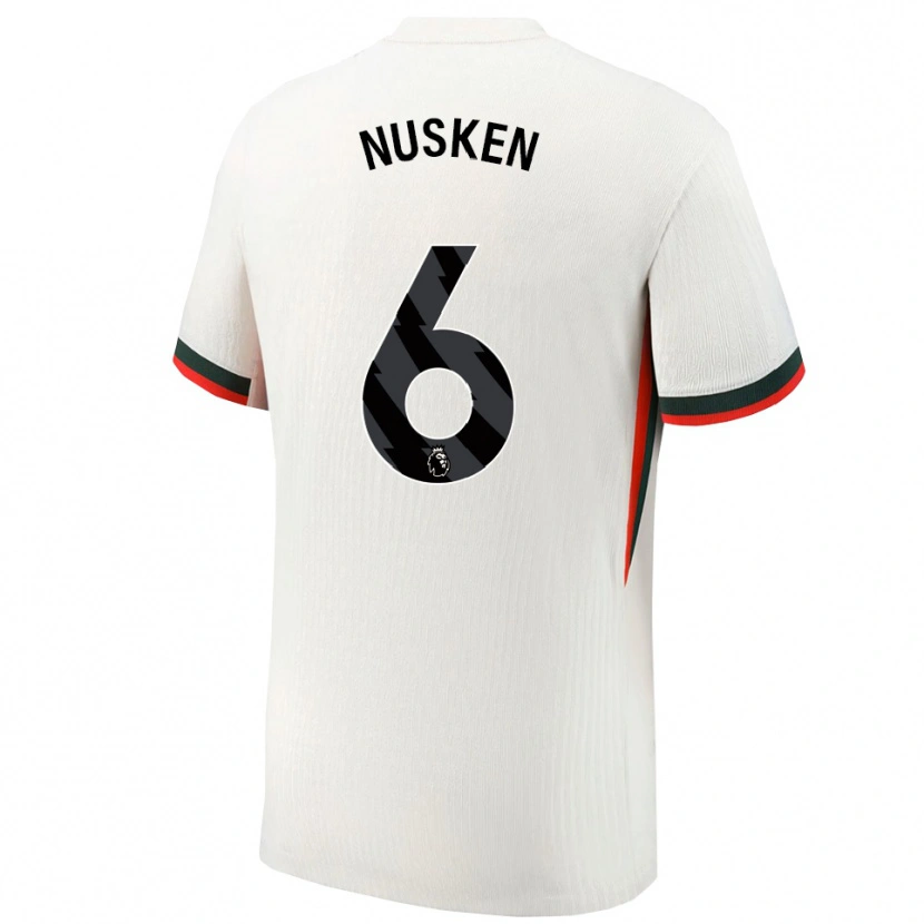 Danxen Damen Sjoeke Nusken #6 Weiß Grün Auswärtstrikot Trikot 2025/26 T-Shirt Österreich