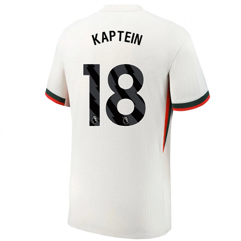 Danxen Damen Wieke Kaptein #18 Weiß Grün Auswärtstrikot Trikot 2025/26 T-Shirt Österreich
