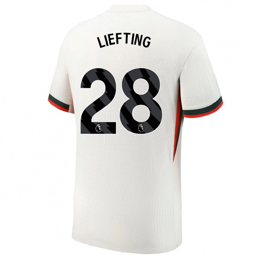 Danxen Damen Femke Liefting #28 Weiß Grün Auswärtstrikot Trikot 2025/26 T-Shirt Österreich