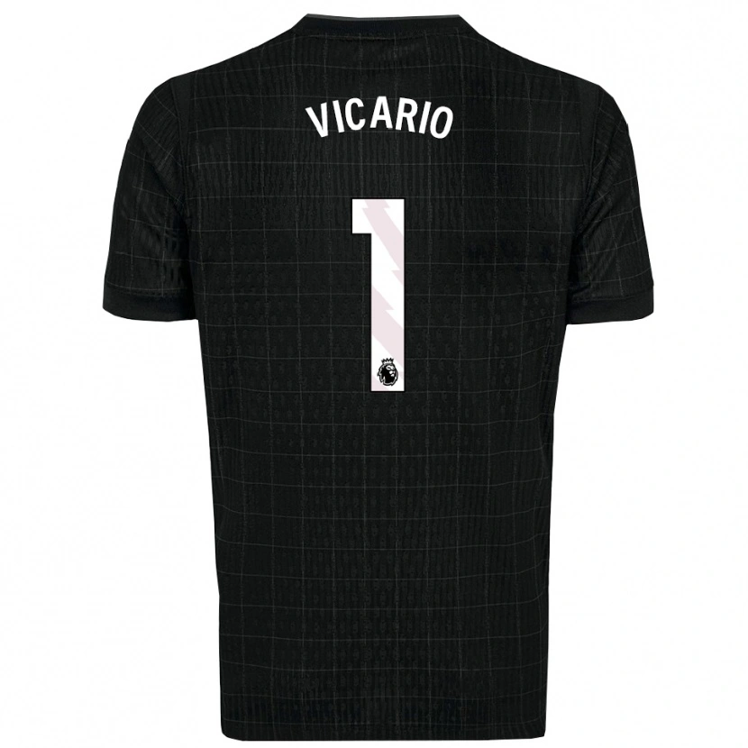 Danxen Damen Guglielmo Vicario #1 Schwarz Grau Auswärtstrikot Trikot 2025/26 T-Shirt Österreich