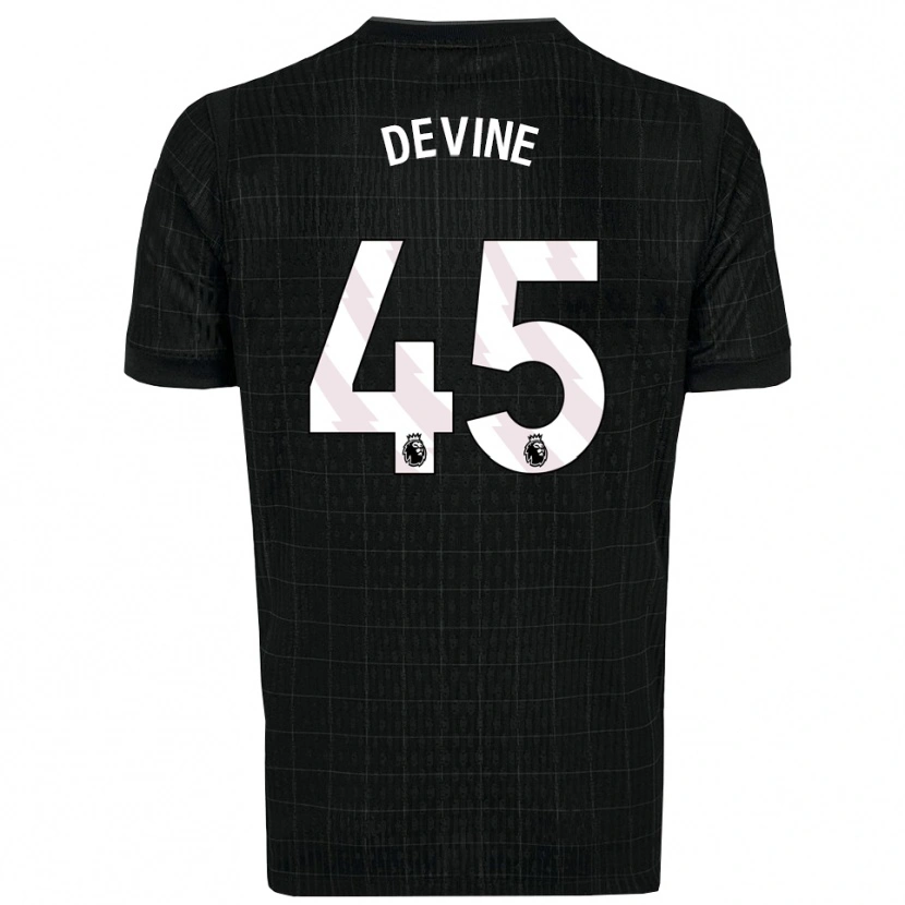 Danxen Damen Alfie Devine #45 Schwarz Grau Auswärtstrikot Trikot 2025/26 T-Shirt Österreich