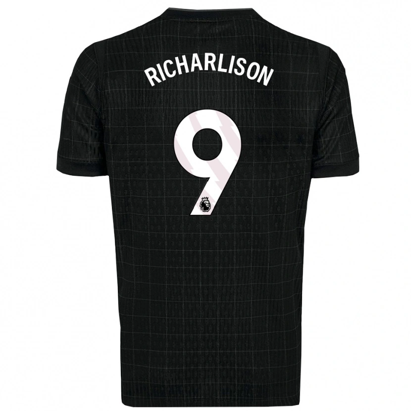 Danxen Damen Richarlison #9 Schwarz Grau Auswärtstrikot Trikot 2025/26 T-Shirt Österreich