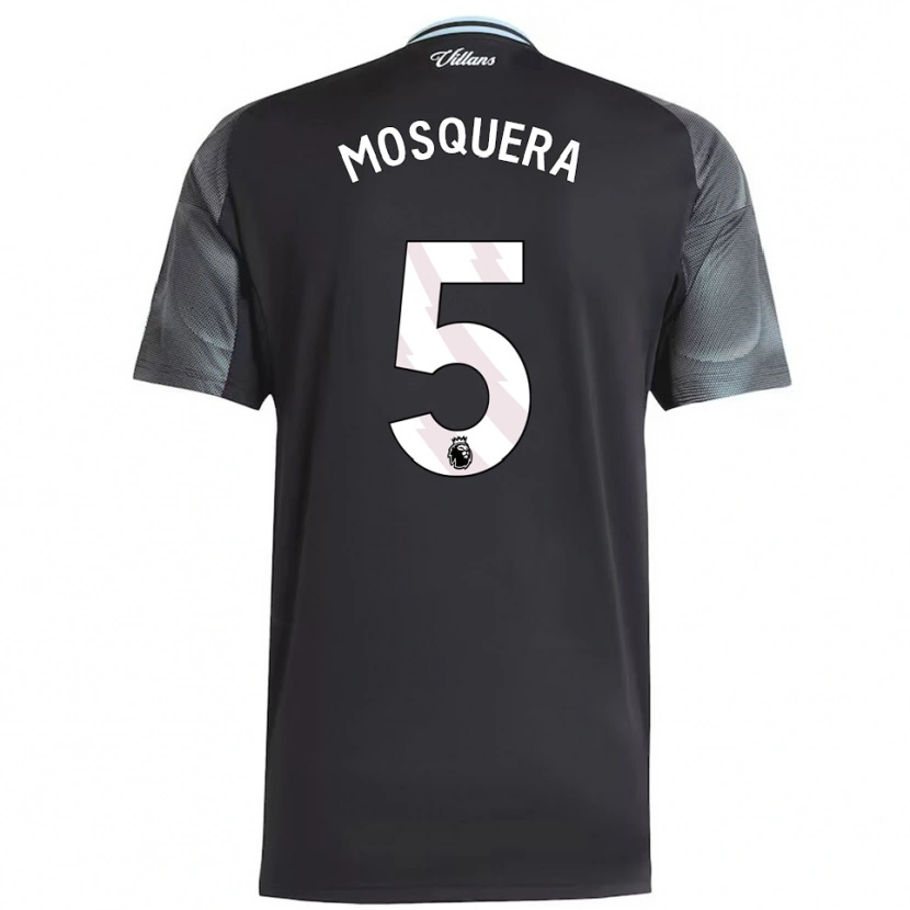 Danxen Damen Yeimar Mosquera #5 Schwarz Himmelblau Auswärtstrikot Trikot 2025/26 T-Shirt Österreich