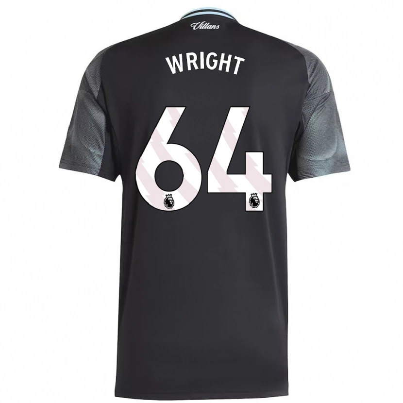 Danxen Damen James Wright #64 Schwarz Himmelblau Auswärtstrikot Trikot 2025/26 T-Shirt Österreich