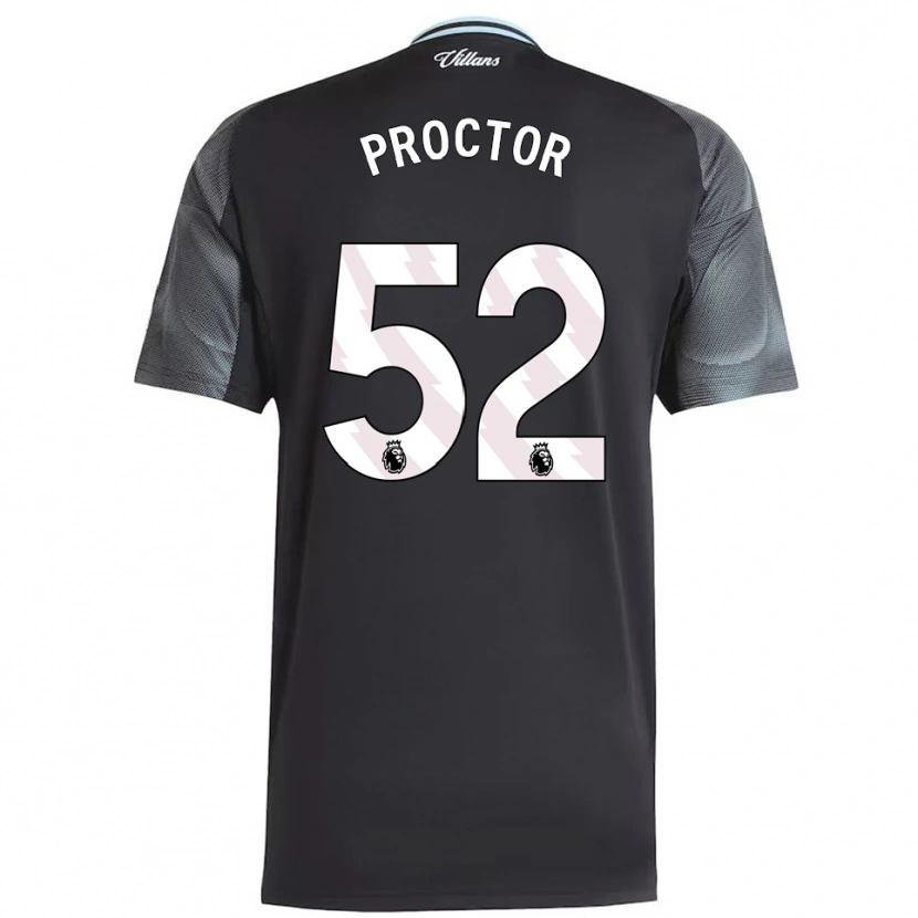 Danxen Damen Sam Proctor #52 Schwarz Himmelblau Auswärtstrikot Trikot 2025/26 T-Shirt Österreich