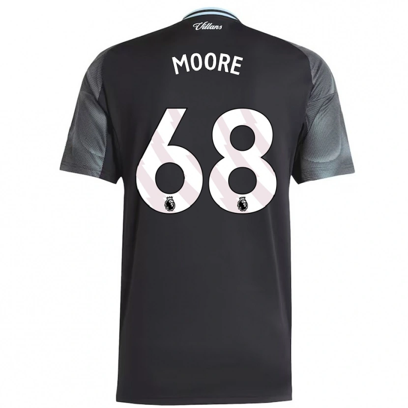 Danxen Damen Kobei Moore #68 Schwarz Himmelblau Auswärtstrikot Trikot 2025/26 T-Shirt Österreich