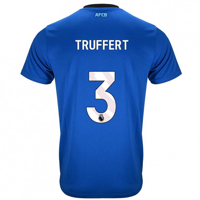 Danxen Damen Adrien Truffert #3 Blau Schwarz Auswärtstrikot Trikot 2025/26 T-Shirt Österreich