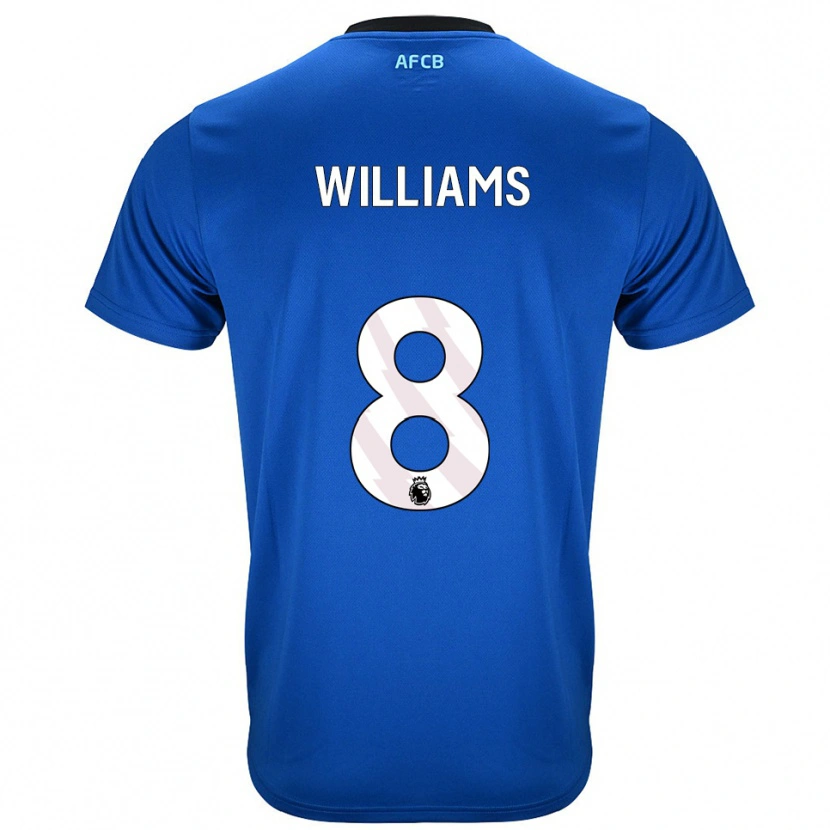 Danxen Damen Phoebe Williams #8 Blau Schwarz Auswärtstrikot Trikot 2025/26 T-Shirt Österreich