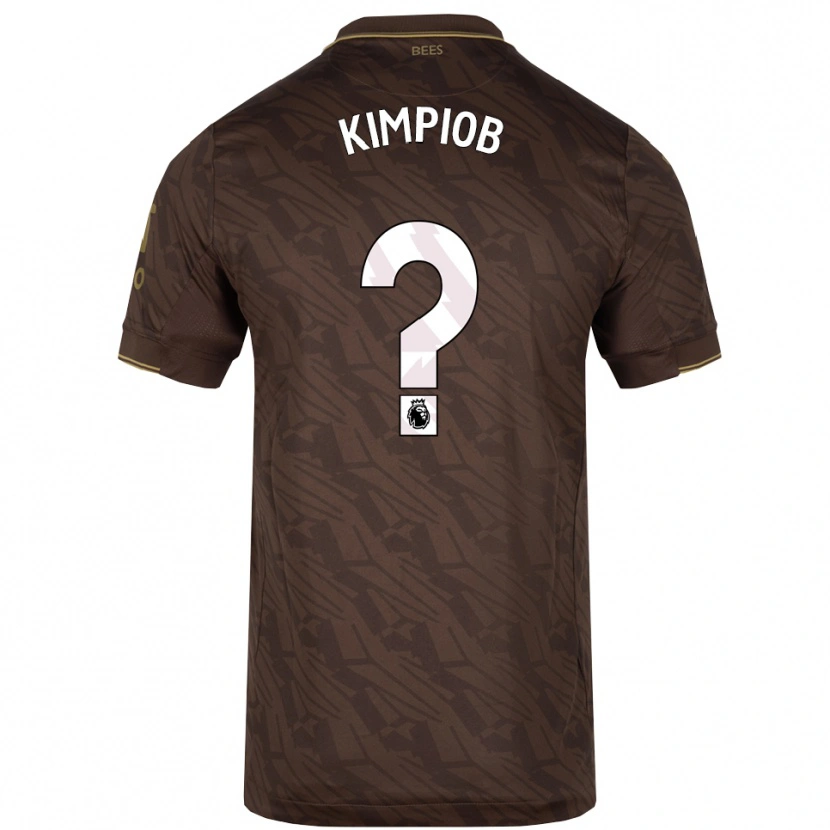 Danxen Damen Joshua Kimpiob #0 Braun Gold Auswärtstrikot Trikot 2025/26 T-Shirt Österreich