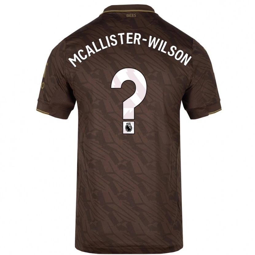 Danxen Damen Zack Mcallister-Wilson #0 Braun Gold Auswärtstrikot Trikot 2025/26 T-Shirt Österreich