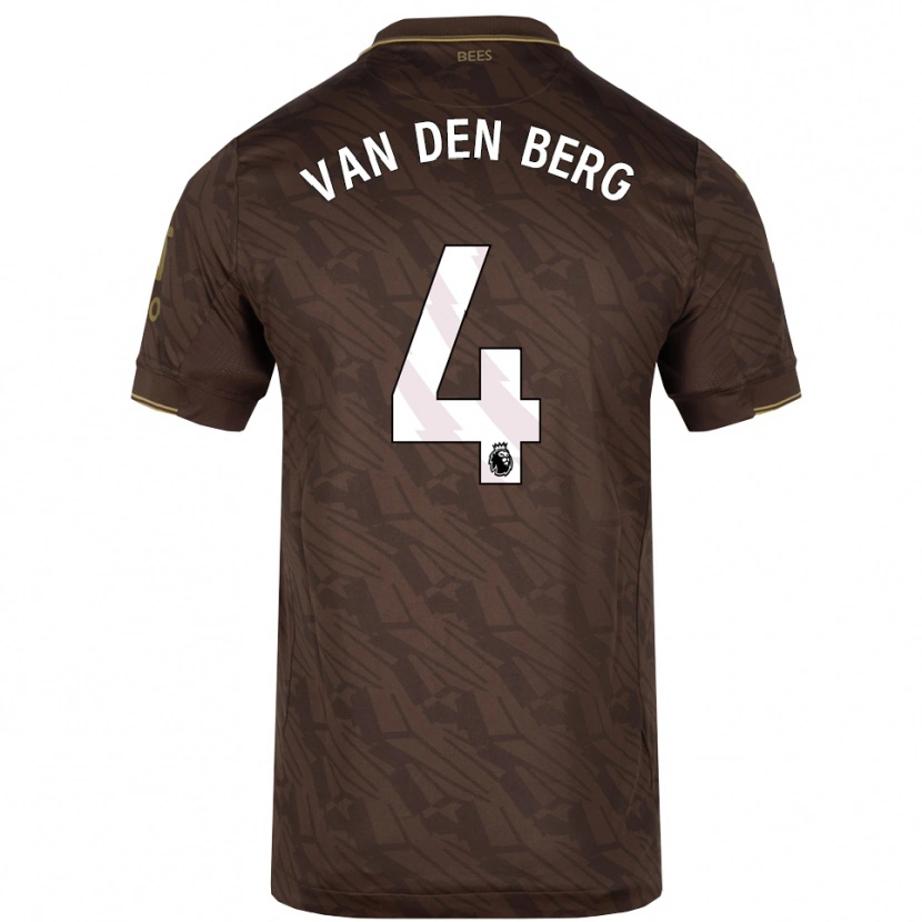 Danxen Damen Sepp Van Den Berg #4 Braun Gold Auswärtstrikot Trikot 2025/26 T-Shirt Österreich