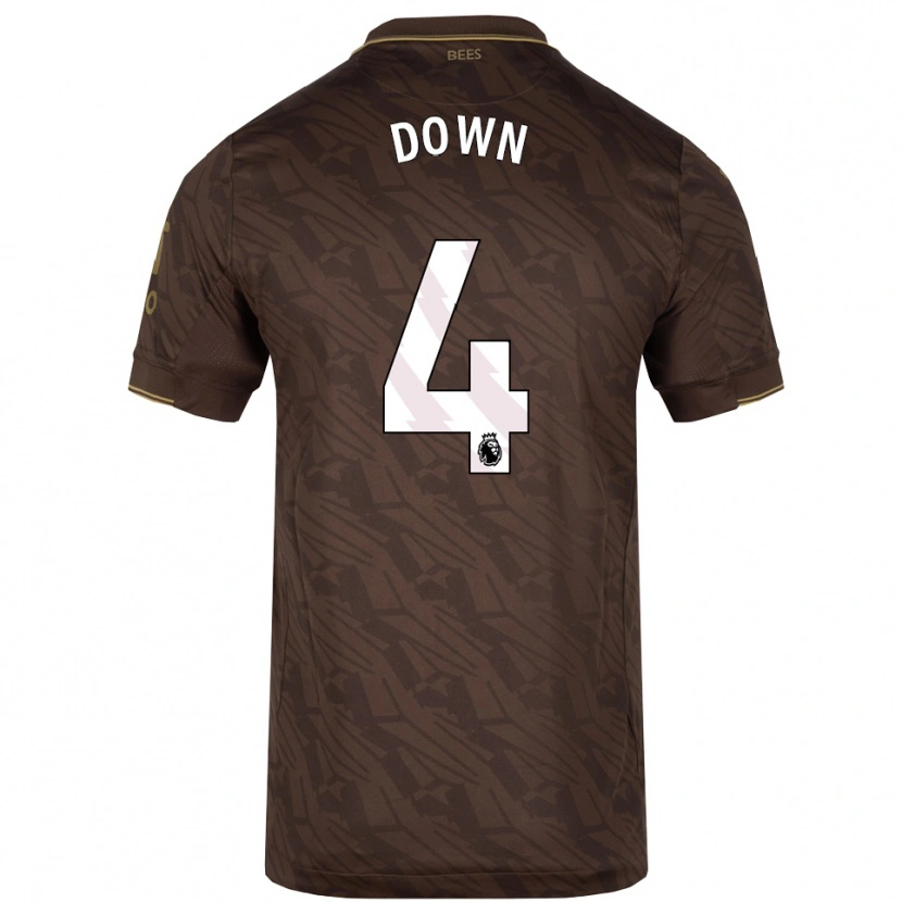 Danxen Damen Alissa Down #4 Braun Gold Auswärtstrikot Trikot 2025/26 T-Shirt Österreich