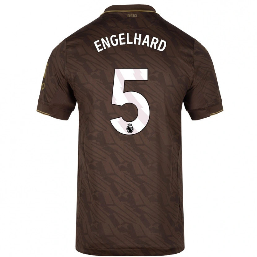 Danxen Damen Carolin Engelhard #5 Braun Gold Auswärtstrikot Trikot 2025/26 T-Shirt Österreich