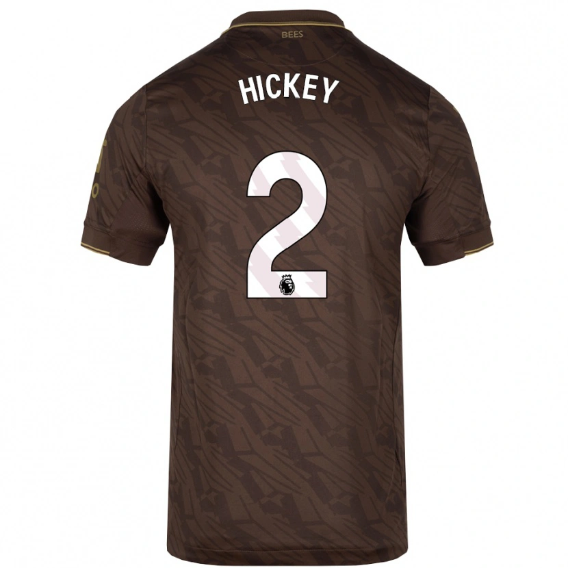 Danxen Damen Aaron Hickey #2 Braun Gold Auswärtstrikot Trikot 2025/26 T-Shirt Österreich