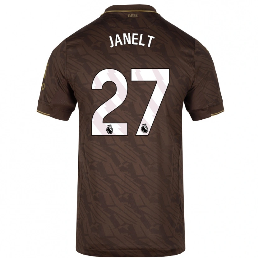 Danxen Damen Vitaly Janelt #27 Braun Gold Auswärtstrikot Trikot 2025/26 T-Shirt Österreich