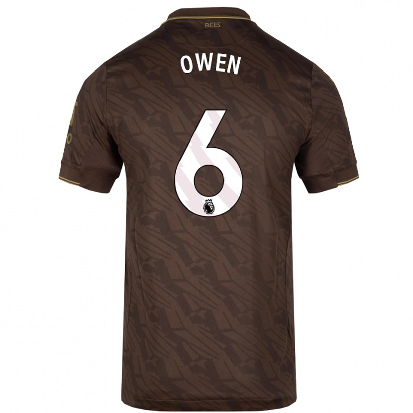 Danxen Damen Riley Owen #6 Braun Gold Auswärtstrikot Trikot 2025/26 T-Shirt Österreich
