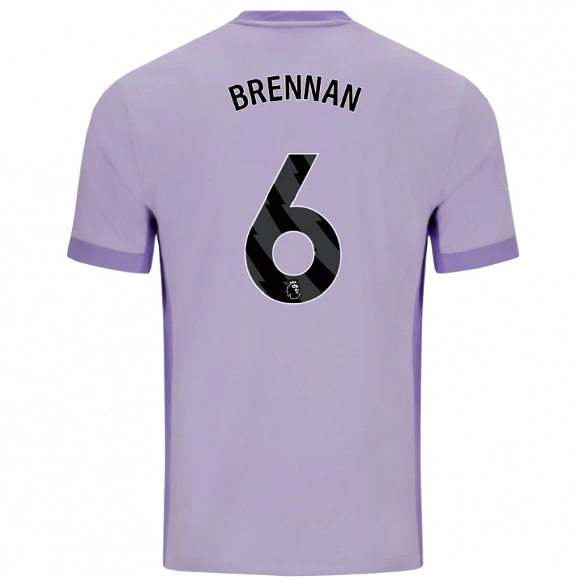 Danxen Damen Zach Brennan #6 Taro Lila Weiß Auswärtstrikot Trikot 2025/26 T-Shirt Österreich
