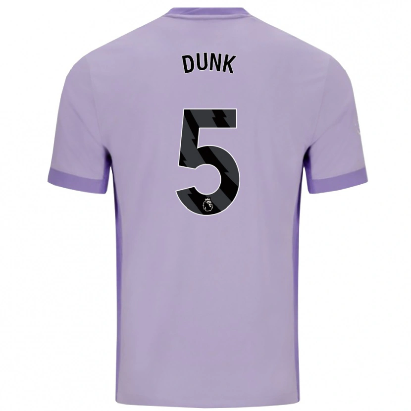 Danxen Damen Lewis Dunk #5 Taro Lila Weiß Auswärtstrikot Trikot 2025/26 T-Shirt Österreich